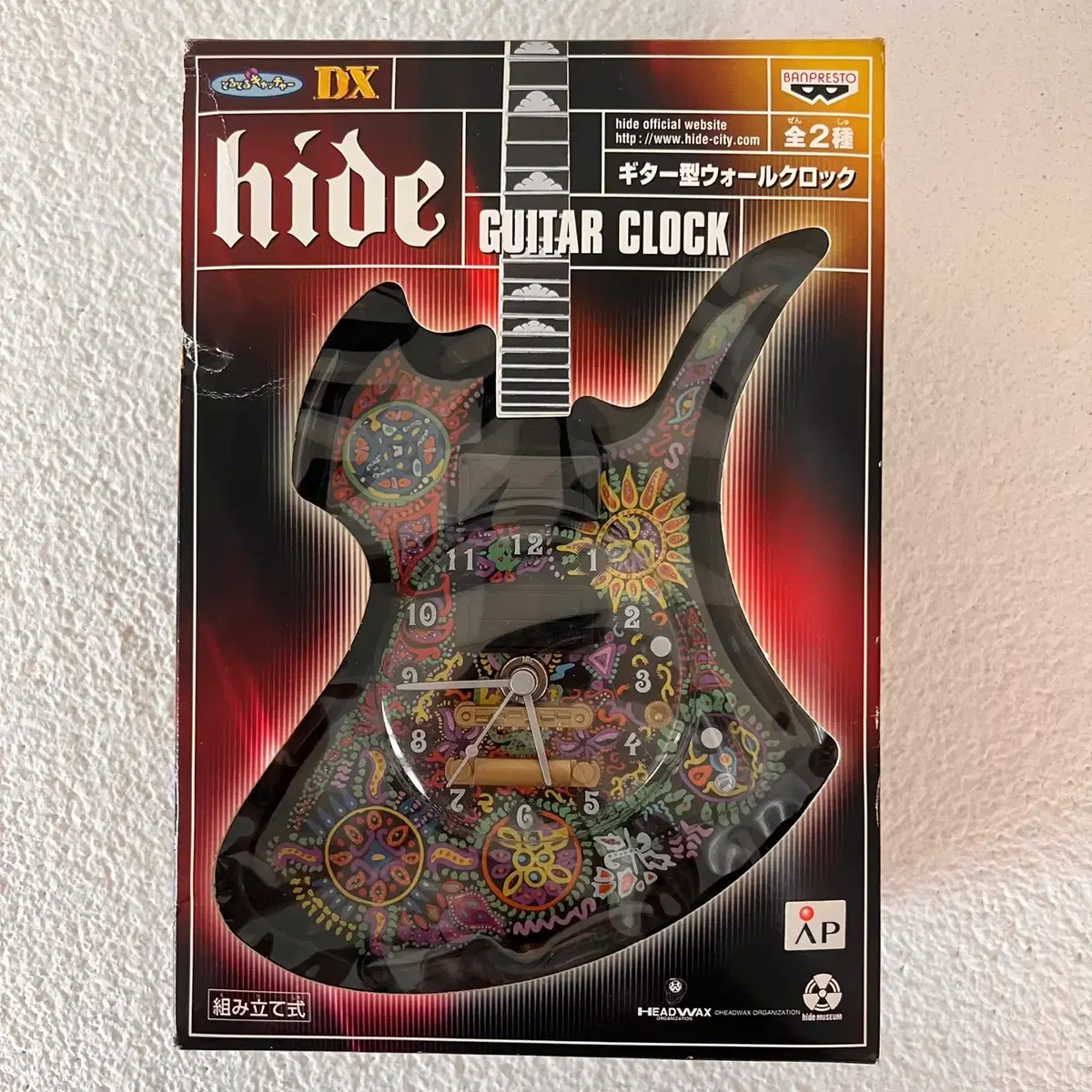 히데 사이키델릭 기타 시계 반프레스토 hide GUITAR CLOCK