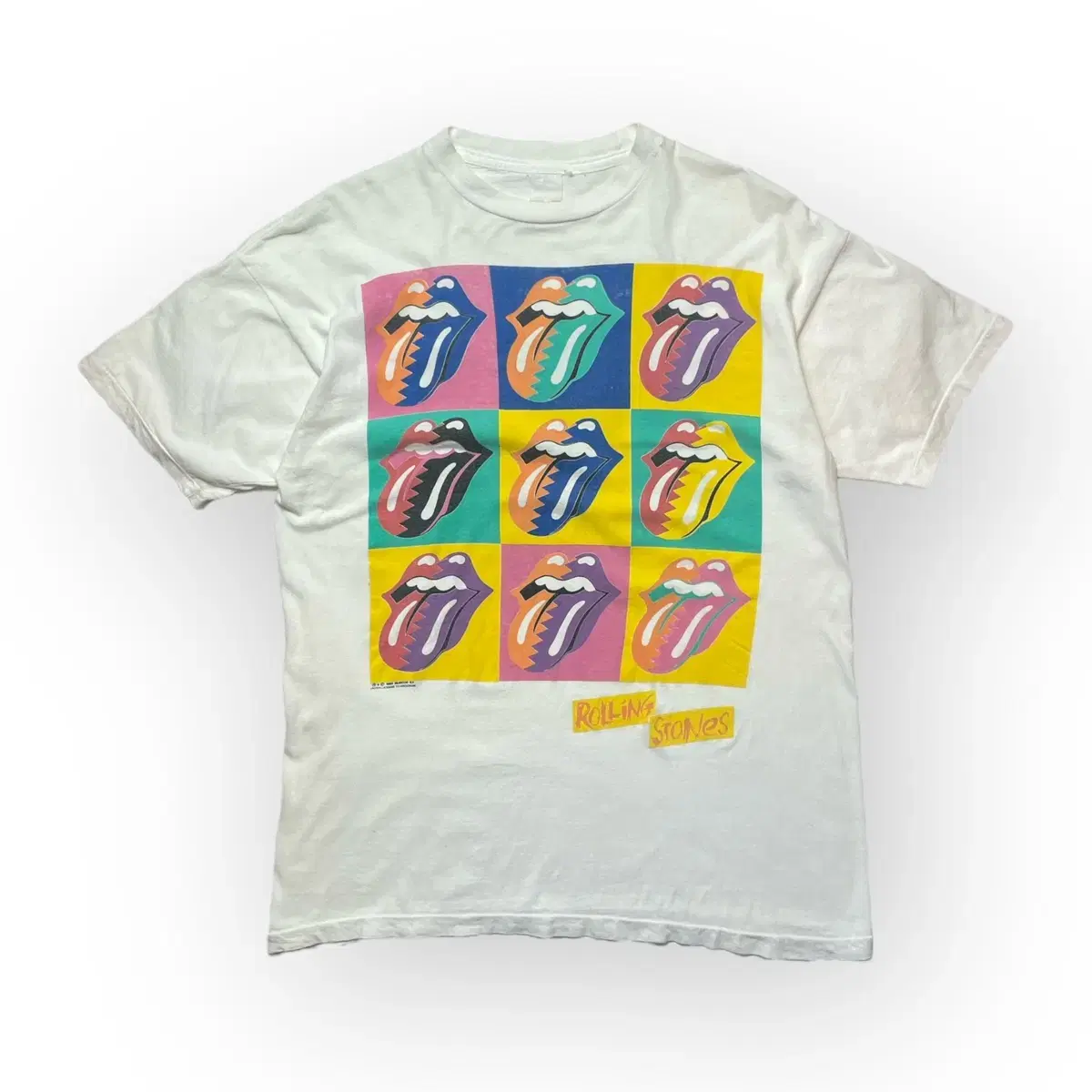 L) 1990's Rolling Stones European Tour T-Shirt