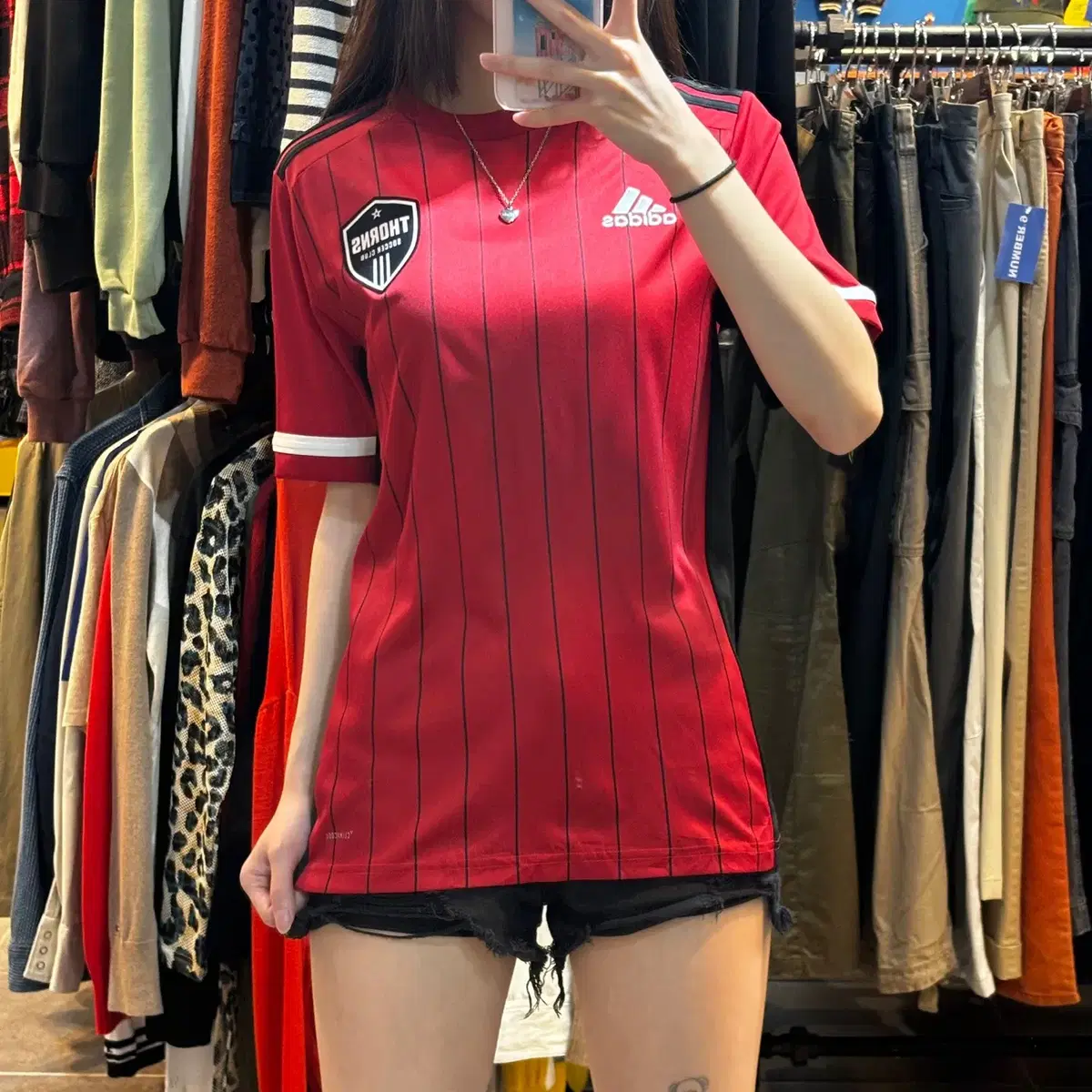 (No.9) ADIDAS Red Sox Portland Short Sleeve Soccer Jersey