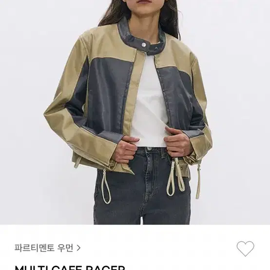 파르티멘토우먼 MULTI CAFE RACER JACKET_PASTEL B