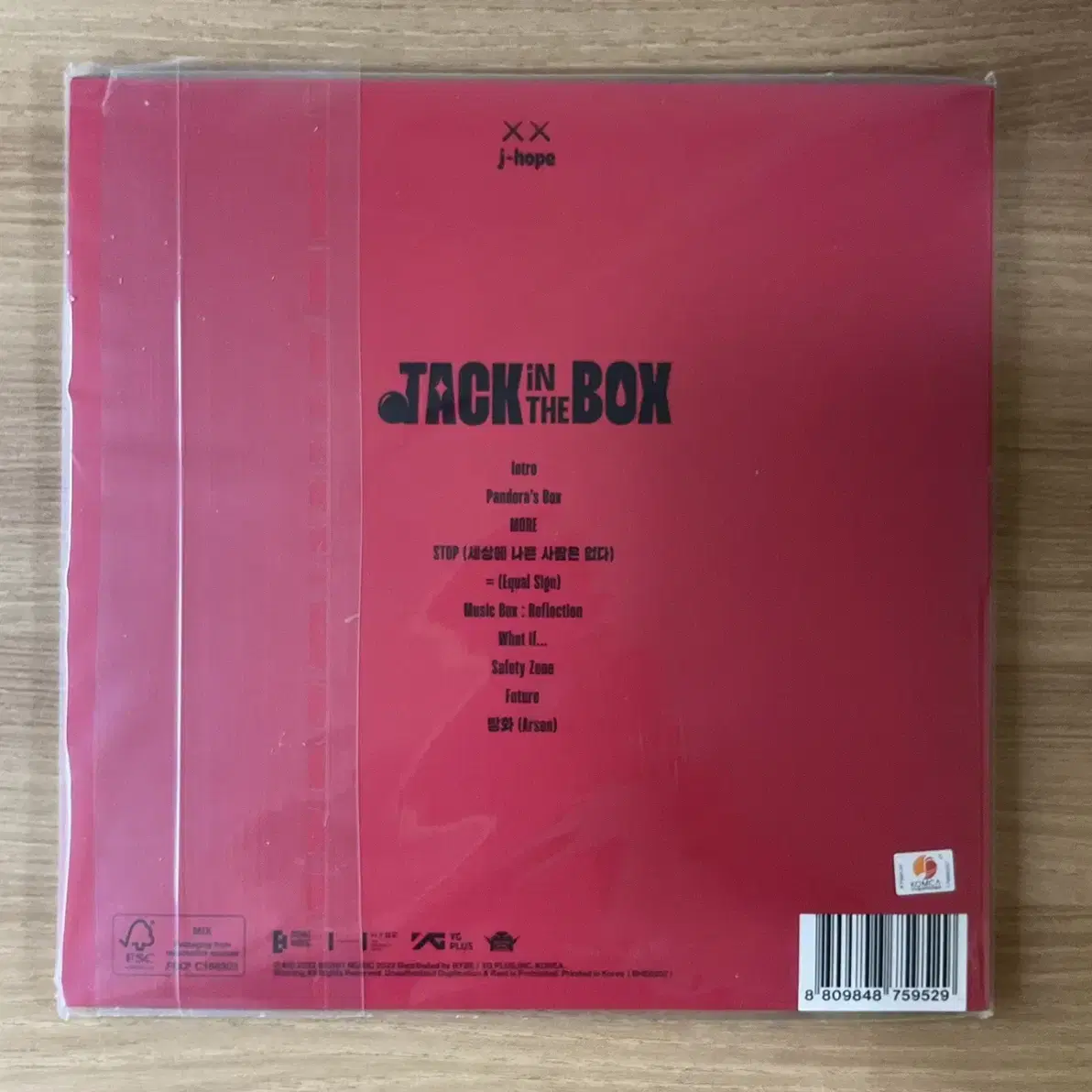 제이홉 j-hope - Jack In The Box LP  미개봉 새상품