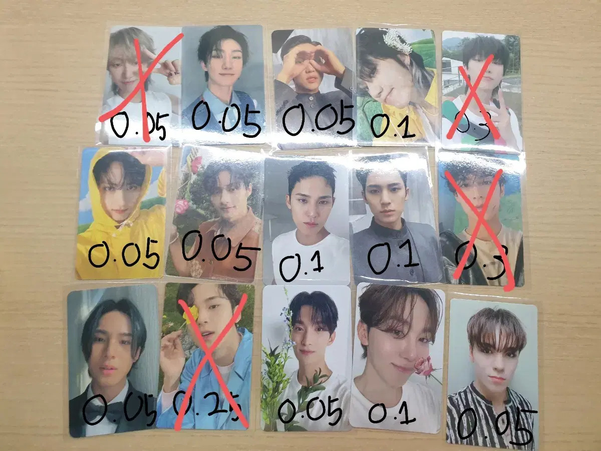 seventeen photocard wts