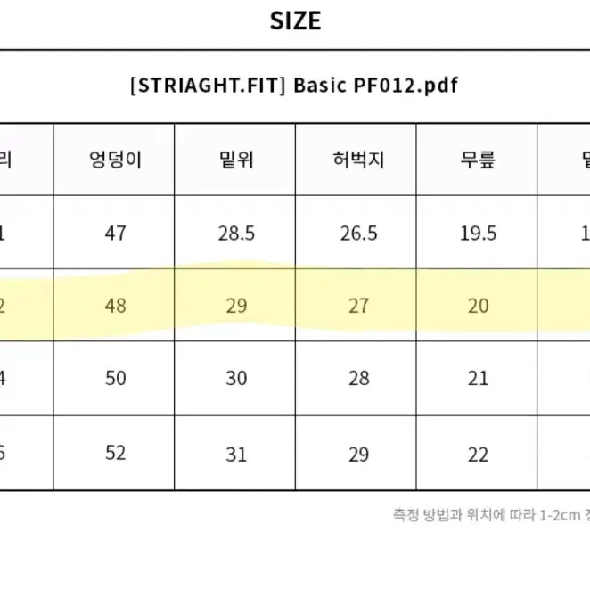 판도라핏 허벅지 트임 팬츠 연청 데님