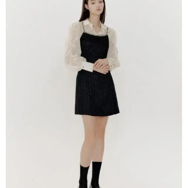 오엘 트위드 미니 드레스 Tweed mini dress