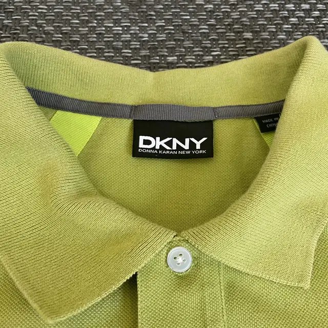 DKNY 말차그린 pk 피케 반팔 티셔츠 L