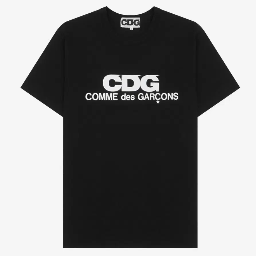 [새상품 M L XXL] 꼼데가르송 CDG 로고 반팔 블랙, 화이트