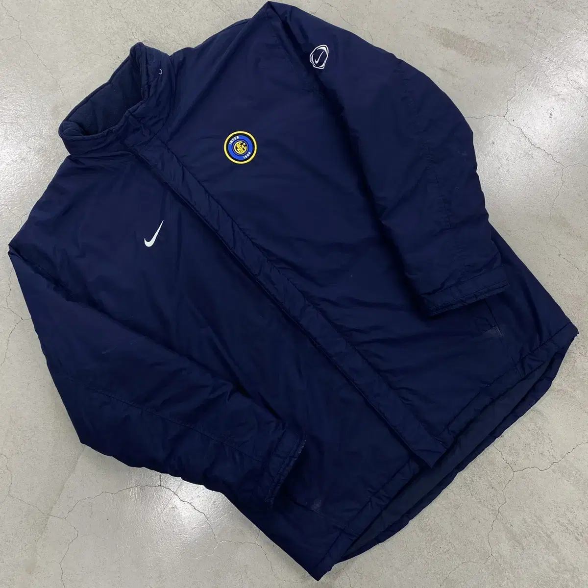 Nike Inter Milan Logo Navy Padded Jumper