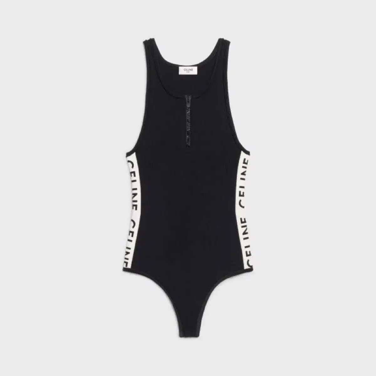 셀린느 Celine athletic knit zipped bodysuit