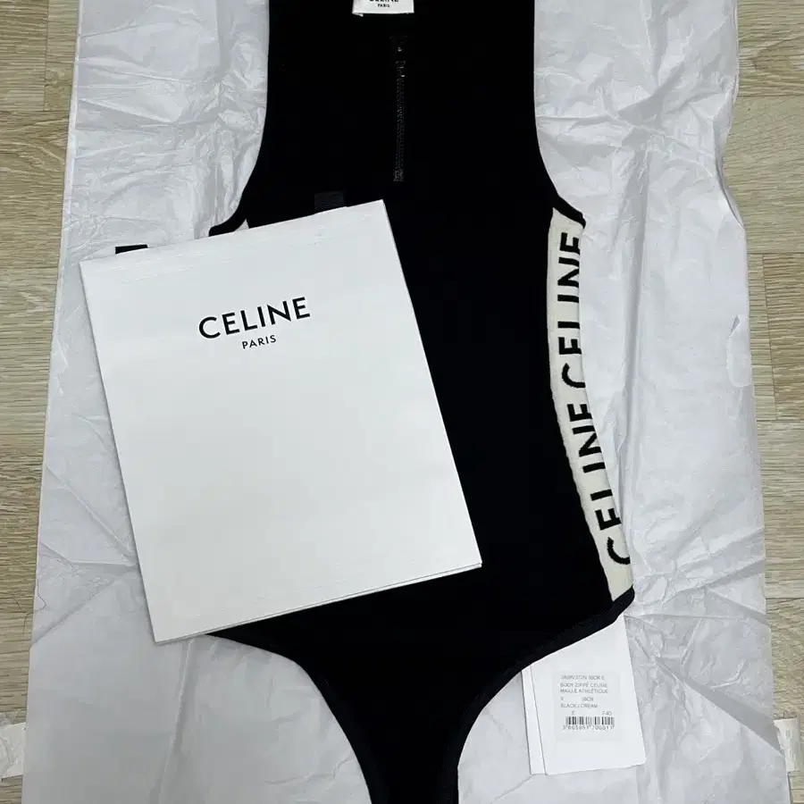 셀린느 Celine athletic knit zipped bodysuit