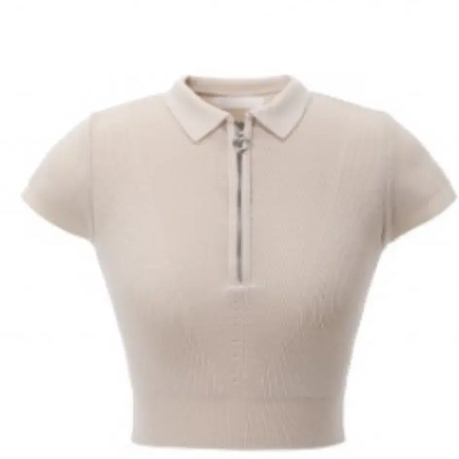 쓰리타임즈 Heart zip knit top