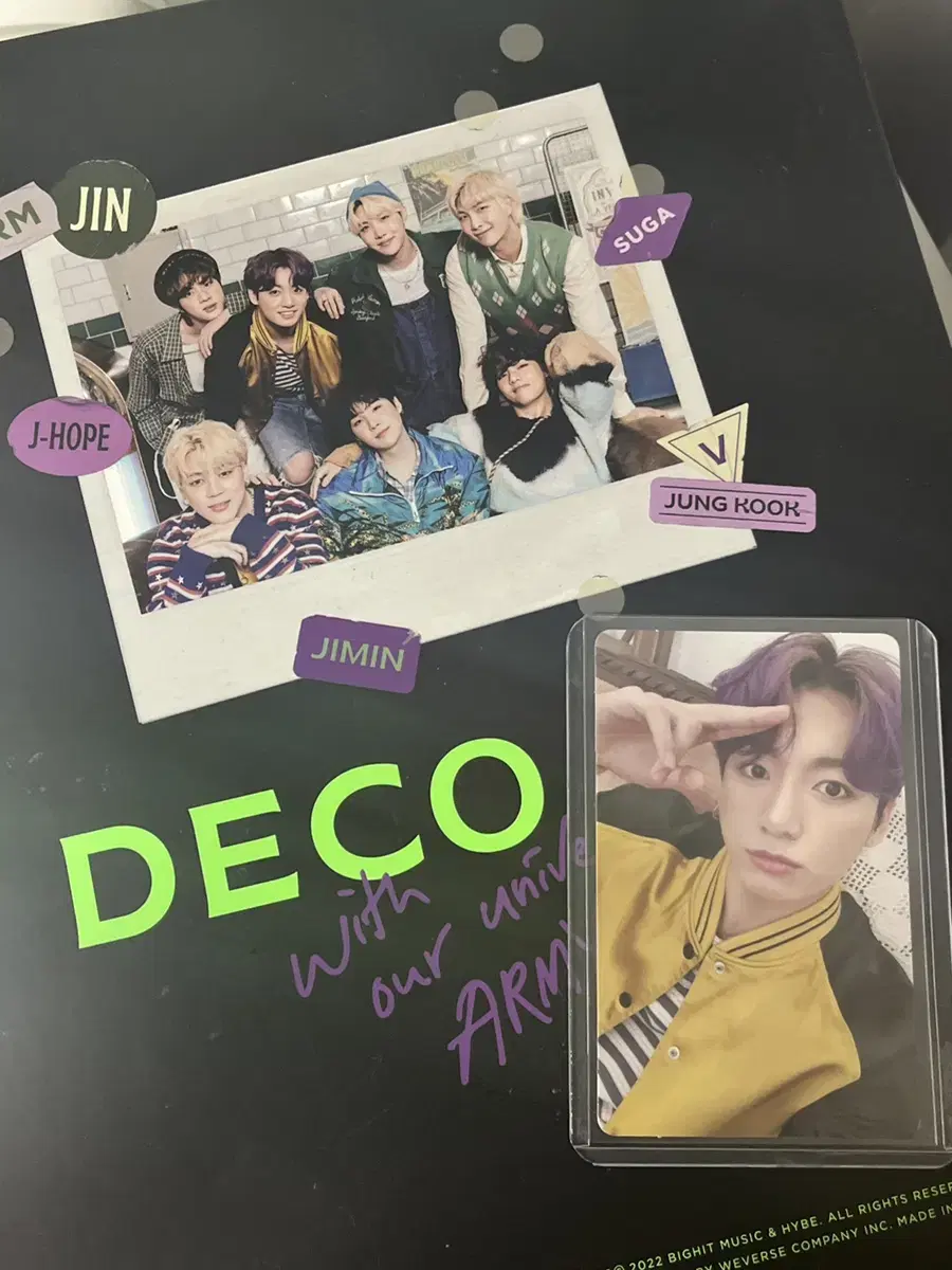 Deco kit pulbak photocard jungkook