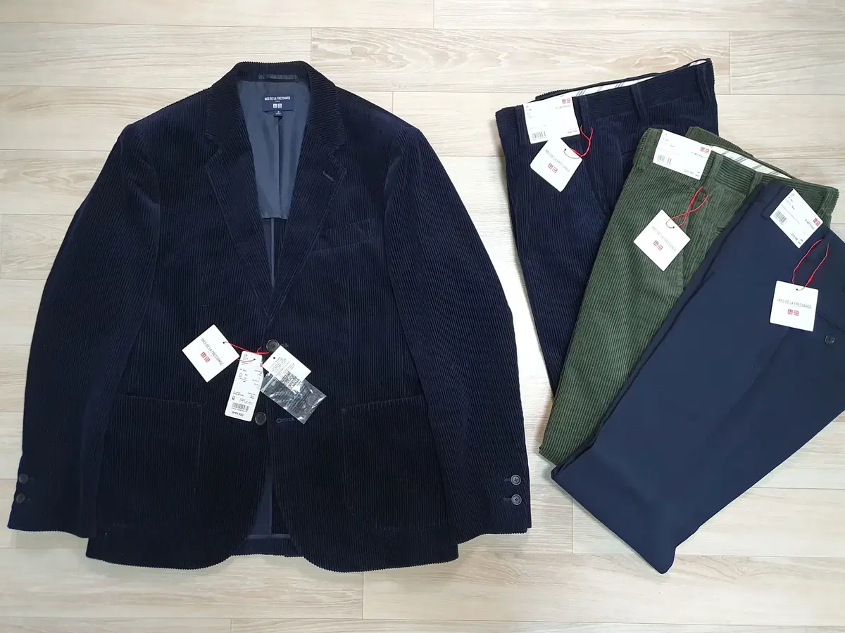 UNIQLO x Innes de la Presse corduroy suit setup