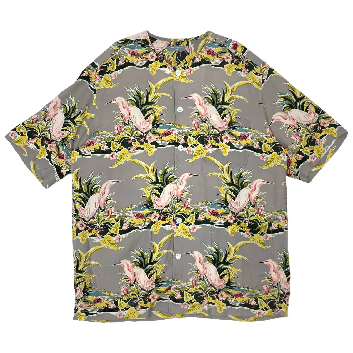 Comme des Garçons Song Patterned Rayon Hawaiian Short Sleeve Shirt