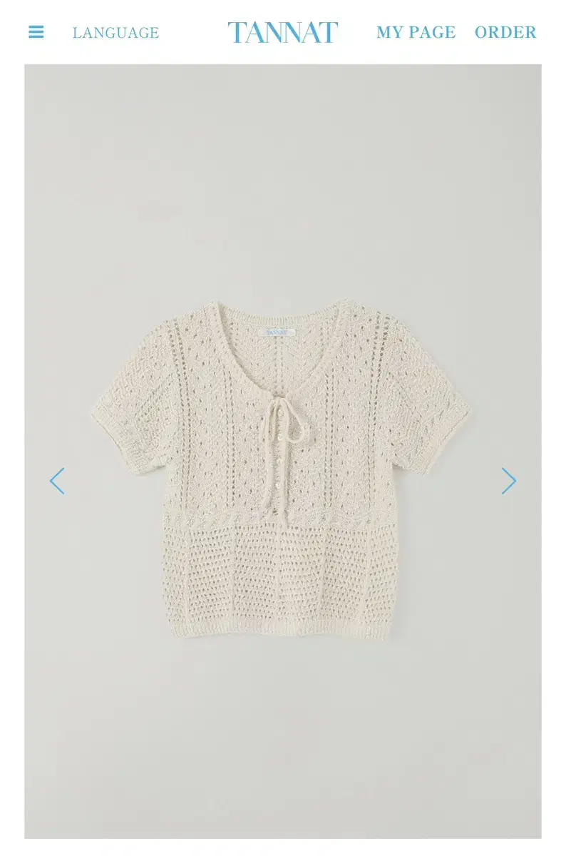 타낫 T/T Pointell knit cardigan