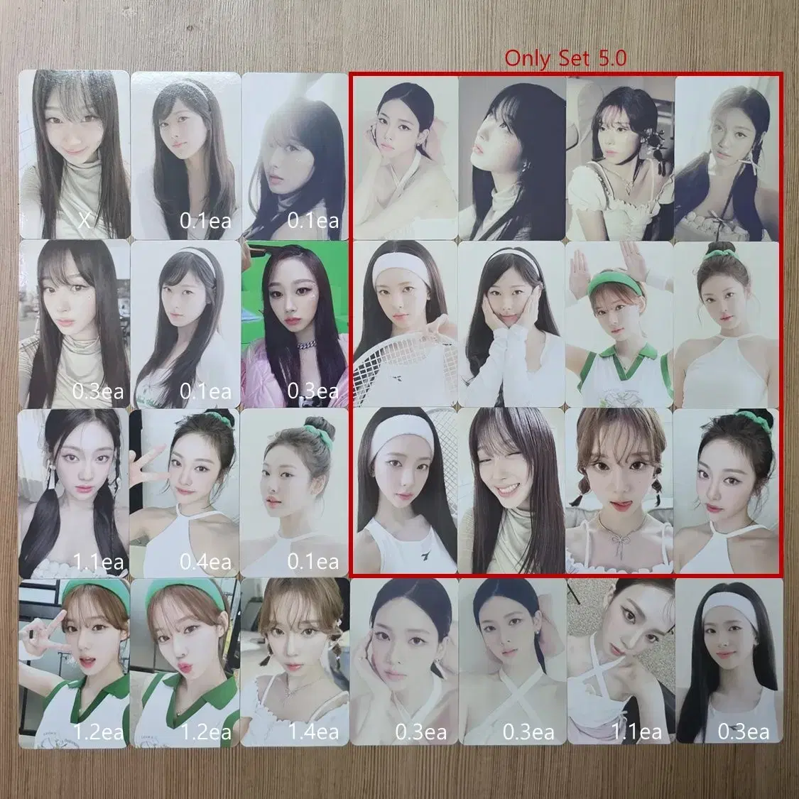 Aespa season's greetings tc photocards trading cards