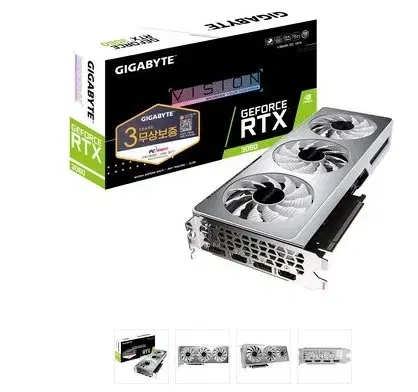 [130만원]GIGABYTE 지포스 RTX3060 VISION 12GB