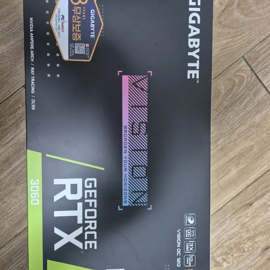 [130만원]GIGABYTE 지포스 RTX3060 VISION 12GB