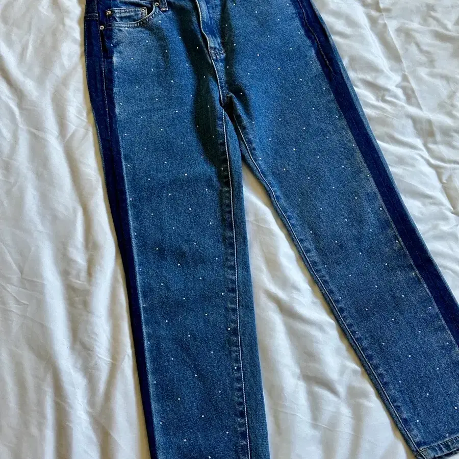 쟈니헤잇재즈 JEWELED SLIM FIT JEAN