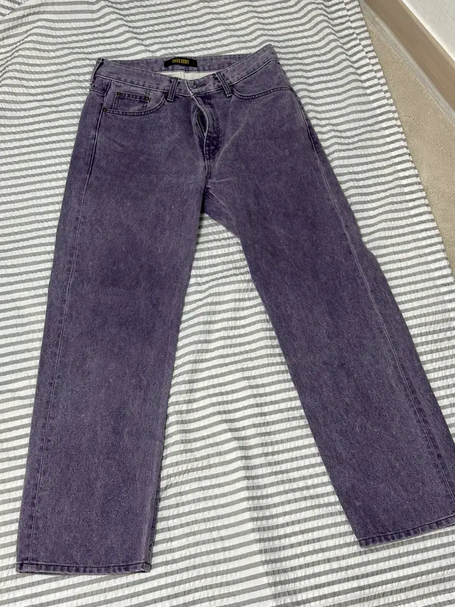 Pilogram Pigment Wide Denim Pants in Purple M