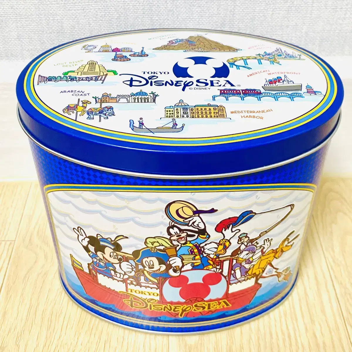 Classic Retro Vintage Disney Tin Case Storage Box Disneyland DisneySea