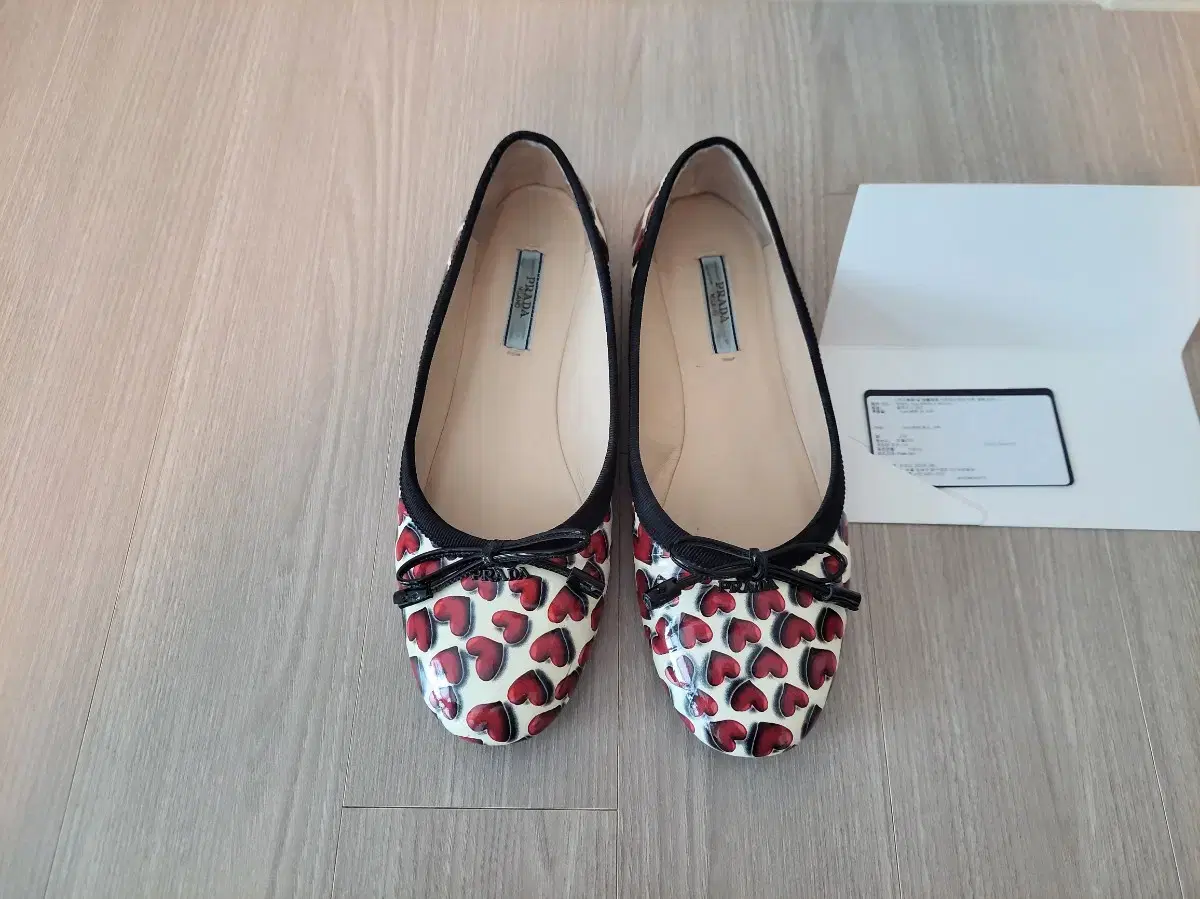 Prada Heart Ballerina Flat Shoes 34.5