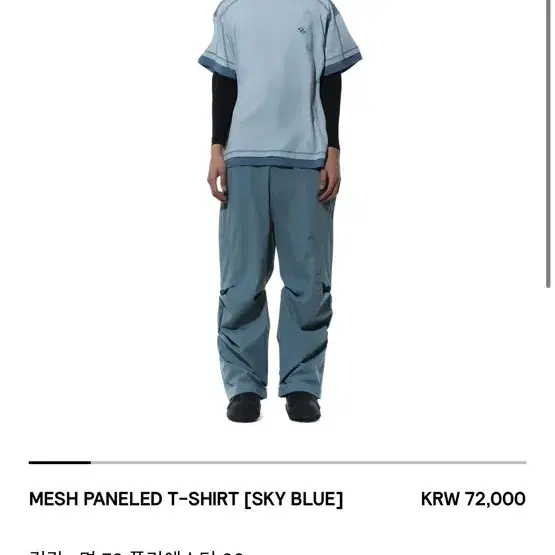 산산기어 티셔츠 (mesh paneled t-shirt)