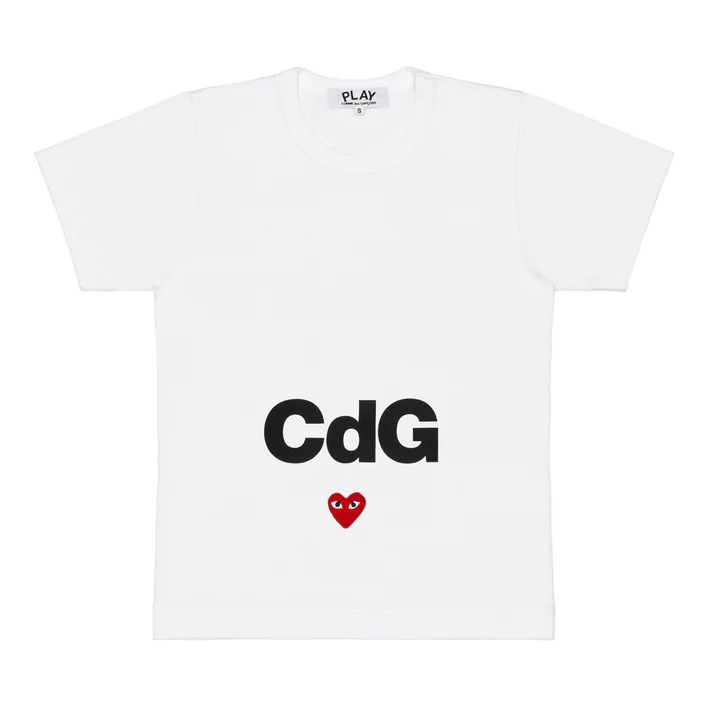 [Overseas] Comme des Garçons Song CDG PLAY Heart Short Sleeve T-Shirt