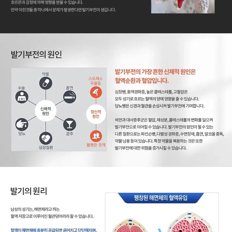 (5개) 미국산 천연 남성 발기 성기능 강화 새상품