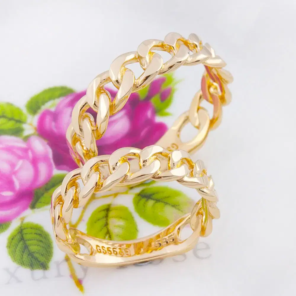 14k 18k 체인반지 체인커플링 금반지 62