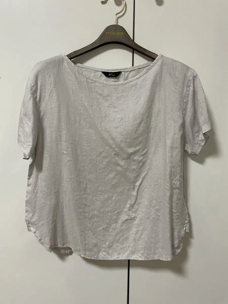 AYU 리넨 블라우스 linen simple blouse