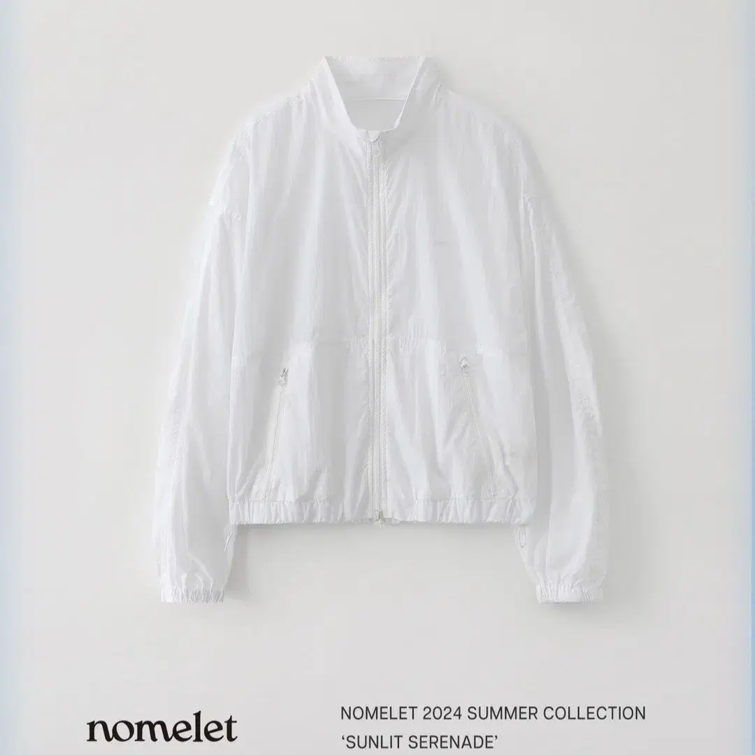 노멜렛 바람막이 화이트 삽니다. claude summer jacket