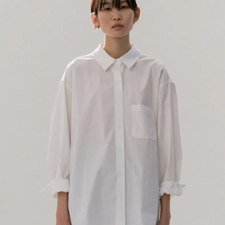 [새상품] 모이아 moia box shirt white