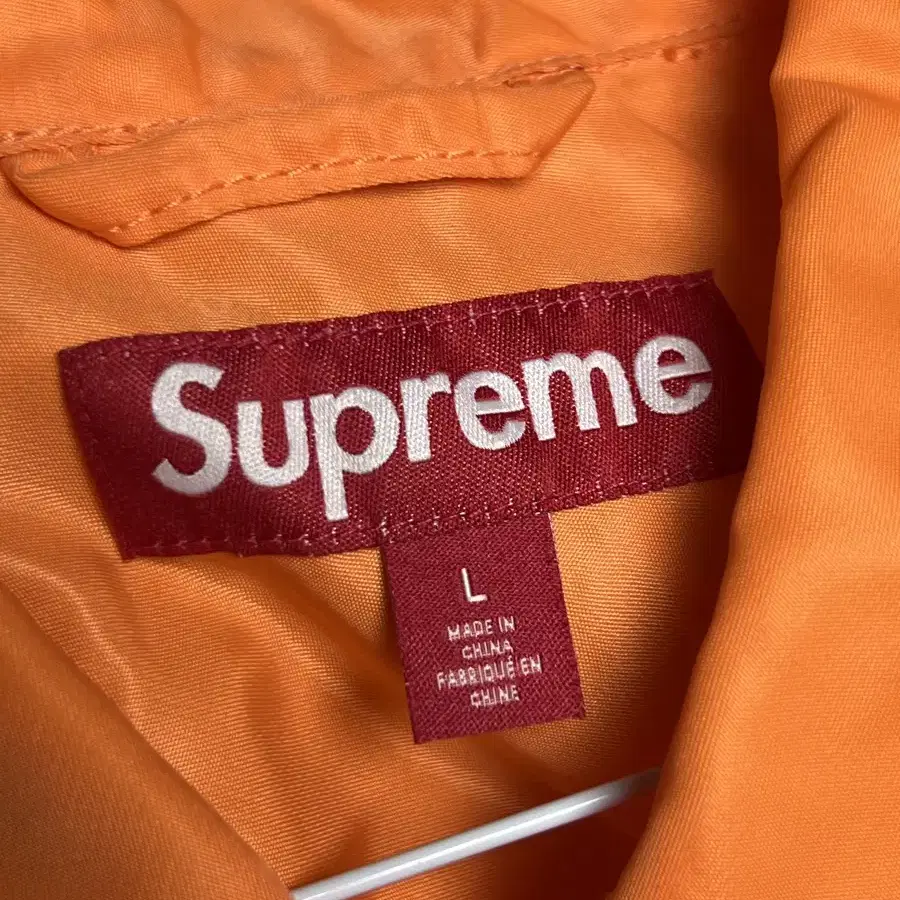 (L)Supreme Nylon Chore Coat Orange 24SS