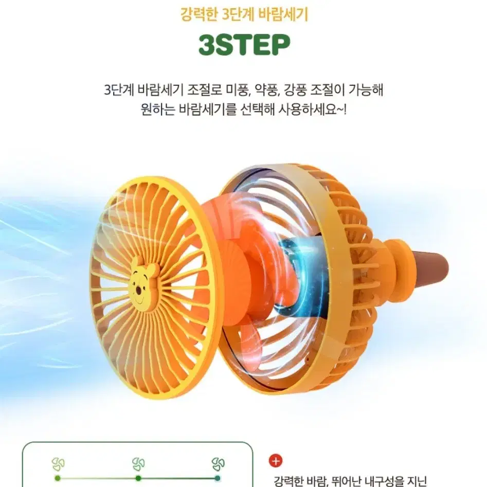 디즈니 Usb 선풍기 곰돌이푸우 미개봉새상품