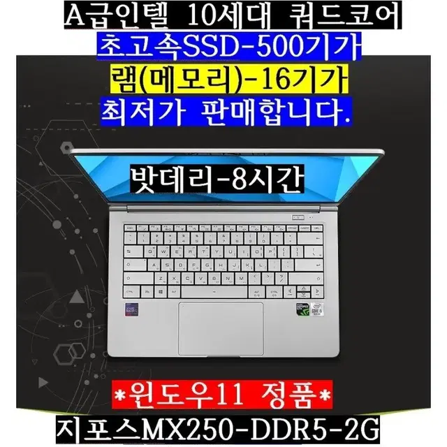 A급/한성/10세대/i5 10210U/SSD500G/MX250/14풀HD