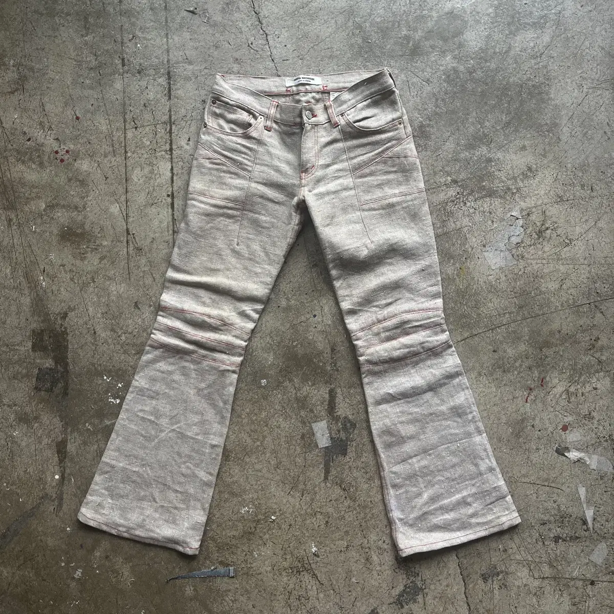 Jumya watanabe 05ss hemp bootcut pants