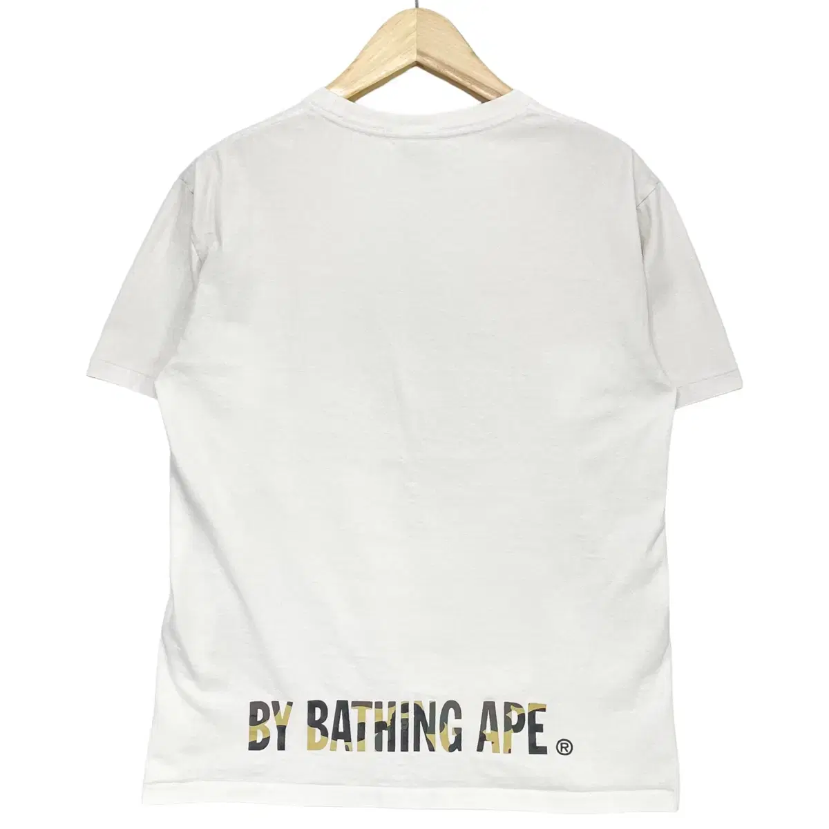 베이프 Bape 빅 사루 황계 반팔 티셔츠 화이트