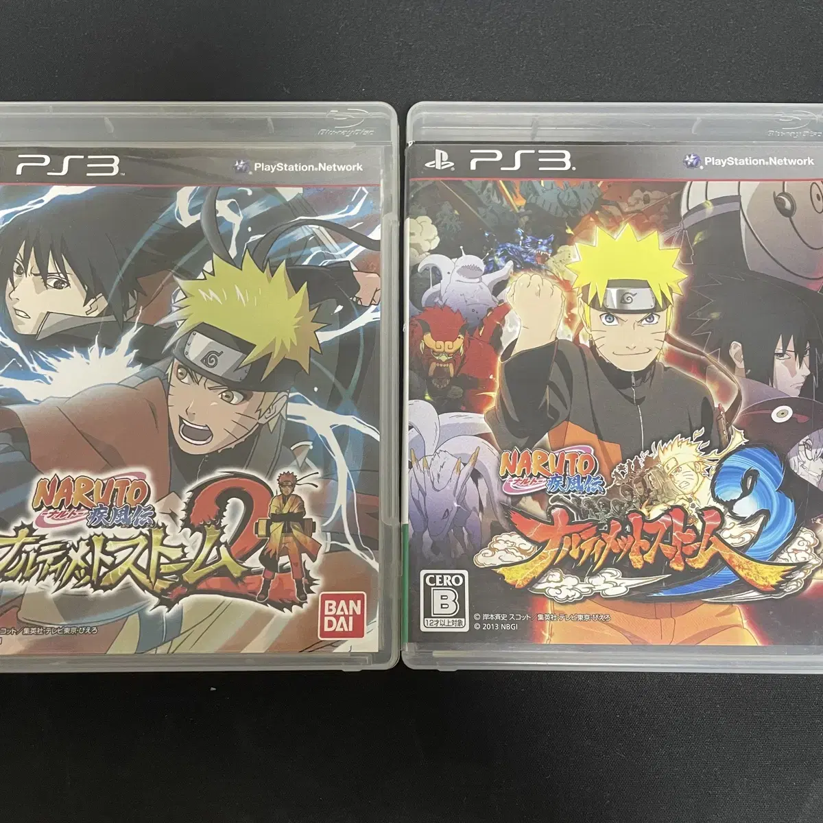 Ps3) Naruto Ultimate Storm 2,3 1st edition used / 2pcs sell ps3