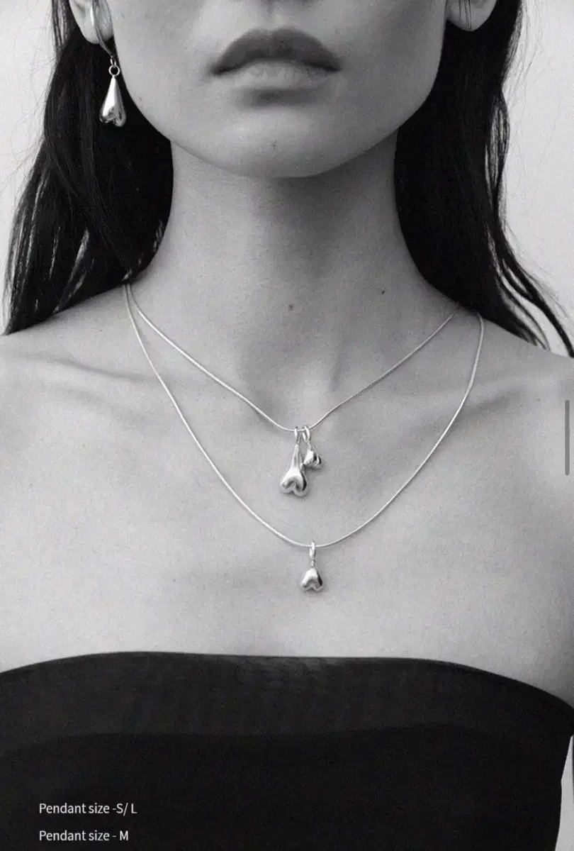 Brillpiece 브릴피스 love pendant S/L 러브 펜던트