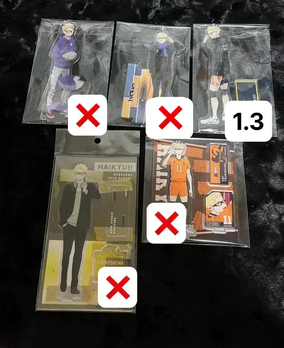 Haikyuu Tsukishima Kei Big Acrylic Weather Memories Back to School acrylic Sells