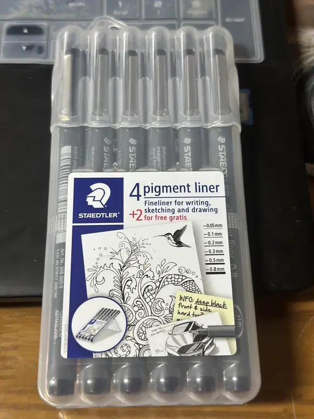 피그먼트 라이너 pigment liner 드로잉 잉크 펜