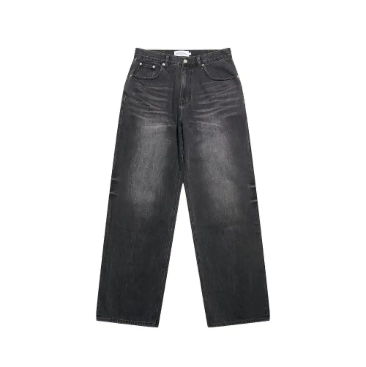 Brooklyn Museum WASHED WIDE DENIM PANTS BLACK L