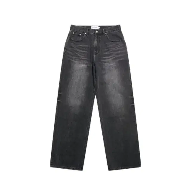 브루클린 뮤지엄 WASHED WIDE DENIM PANTS BLACK L