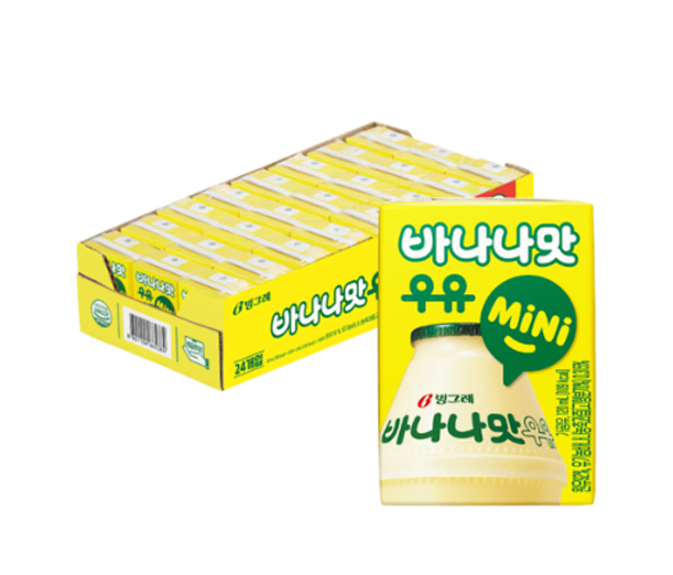 무료배송-빙그레 바나나맛 우유 미니 120ml 24팩