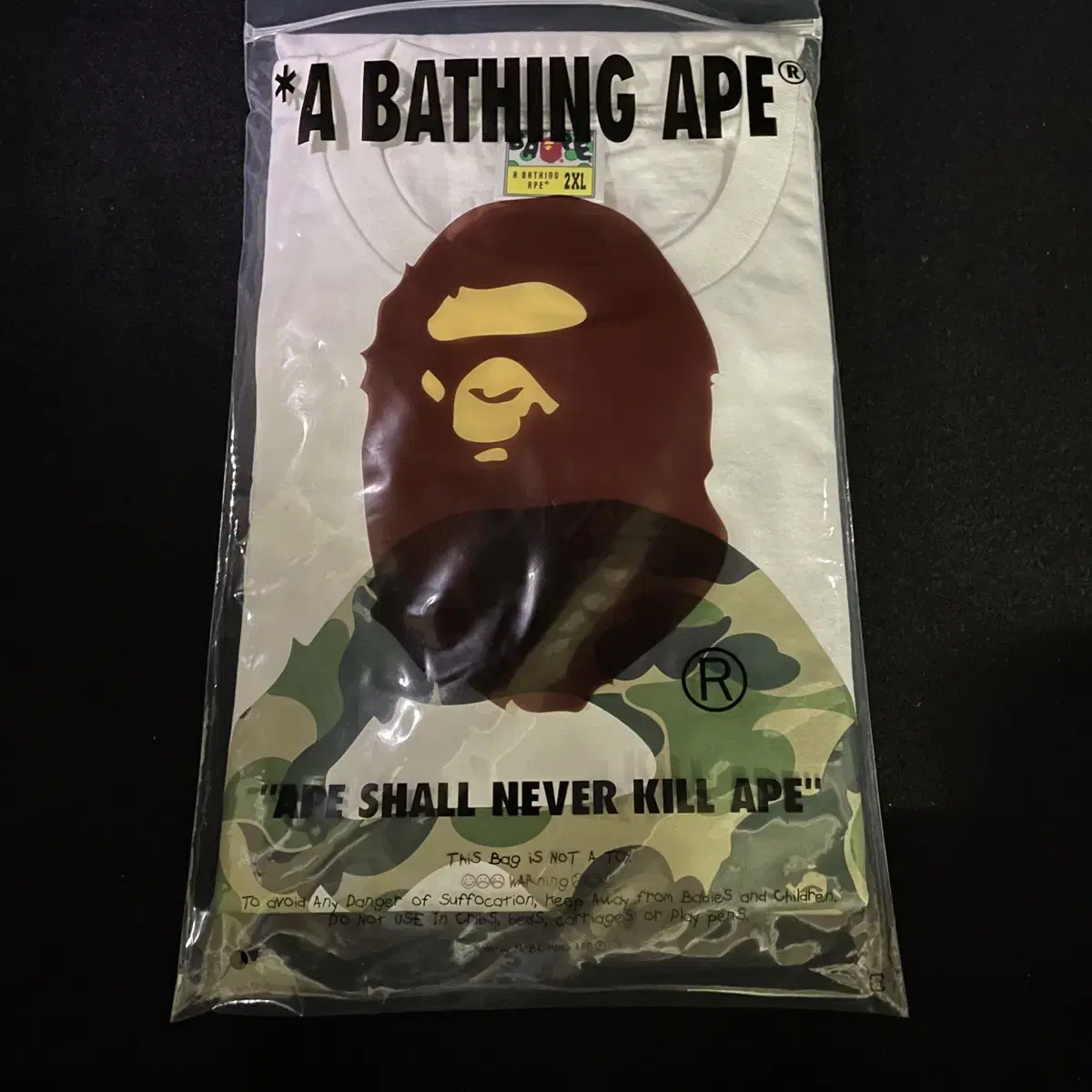 [미개봉 한정] BAPE  2XL 베이프 반팔 XXL