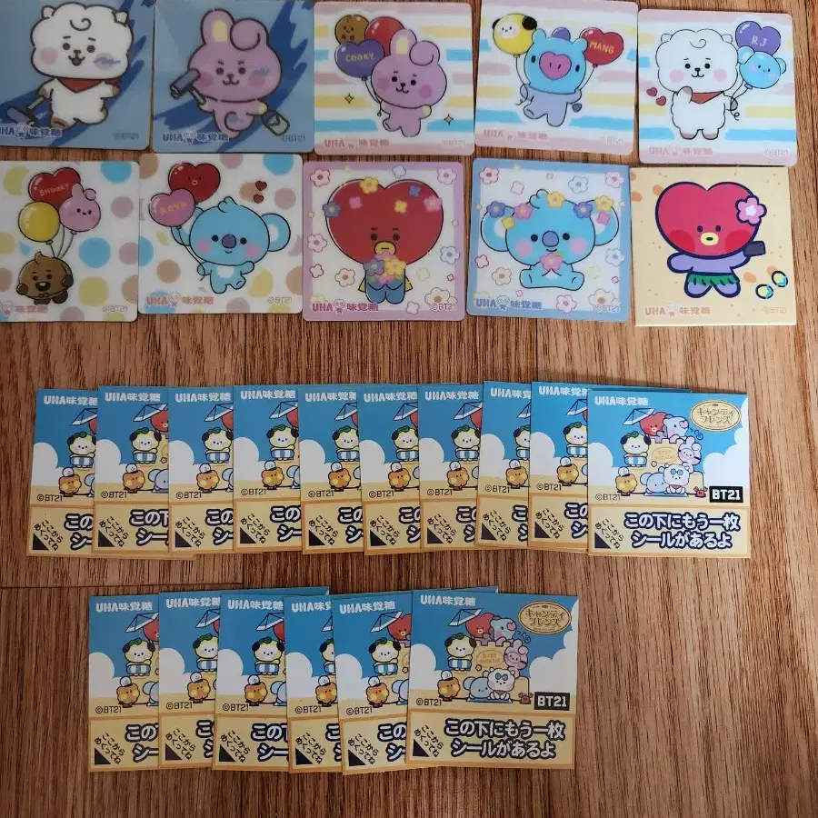 BT21 캔디프렌즈 일본 스티커