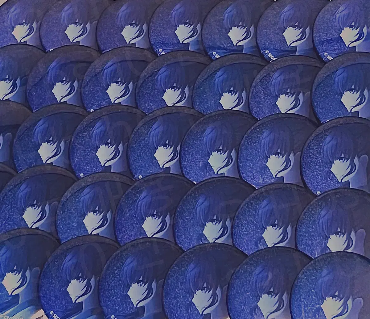 Bulk of 40] Psycheka Mahuu 21st Glitter Can Badge sell EtaBag