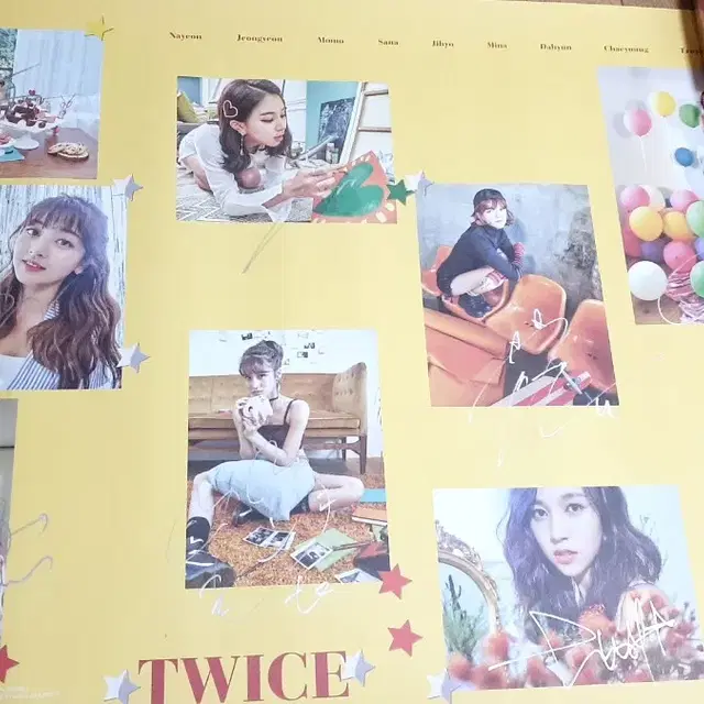 트와이스 싸인 사인 포스터 TWICE