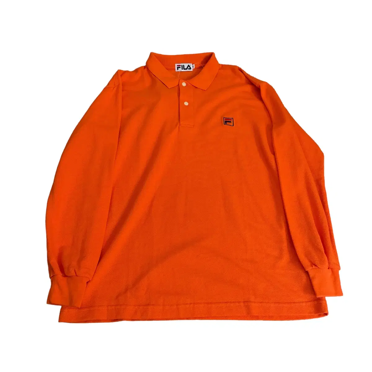 Wheela Embroidered Point Orange PK Long Sleeve T-Shirt (M)