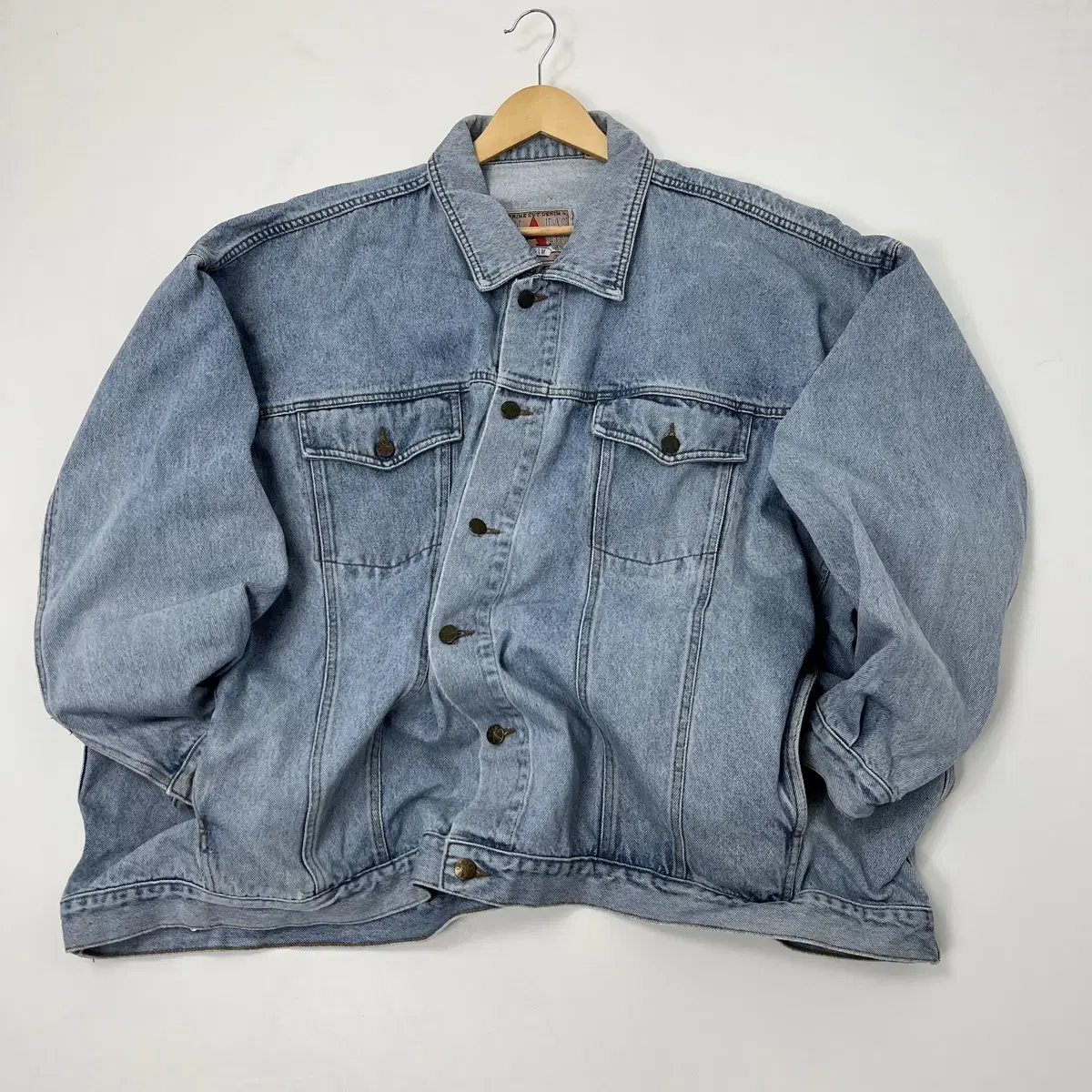 2000s Graded Jins Big Size Denim Trucker Jacket